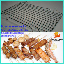 Outdoor used healthy grill pans sturdy food grade mesh roasting pans stainless steel cooling racks